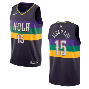 Jose Alvarado Purple City Edition 2022-23 New Orleans Pelicans Swingman Jersey - 49Native