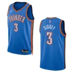 Josh Giddey Blue Icon Edition 2022-23 Oklahoma City Thunder Swingman Jersey - 49Native