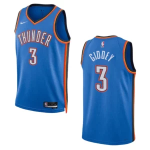 Josh Giddey Blue Icon Edition 2022-23 Oklahoma City Thunder Swingman Jersey - 49Native
