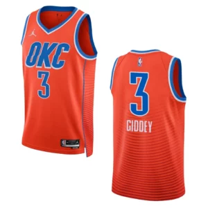 Josh Giddey Orange Statement Edition 2022-23 Oklahoma City Thunder Swingman Jersey - 49Native