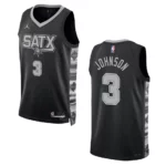 Keldon Johnson Black Statement Edition 2022-23 San Antonio Spurs Swingman Jersey - 49Native