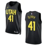 Kelly Olynyk Black Statement Edition 2022-23 Utah Jazz Swingman Jersey - 49Native