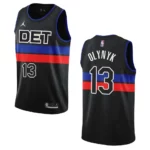 Kelly Olynyk Black Statement Edition 2022-23 Detroit Pistons Swingman Jersey - 49Native
