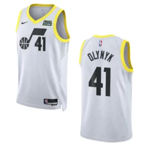 Kelly Olynyk White Association Edition 2022-23 Utah Jazz Swingman Jersey - 49Native