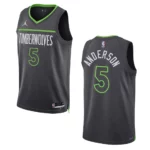 Kyle Anderson Black Statement Edition 2022-23 Minnesota Timberwolves Swingman Jersey - 49Native