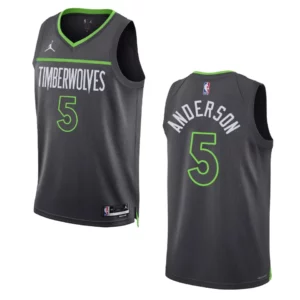 Kyle Anderson Black Statement Edition 2022-23 Minnesota Timberwolves Swingman Jersey - 49Native