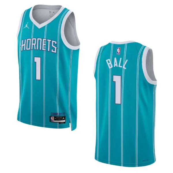 LaMelo Ball Teal Icon Edition 2022-23 Charlotte Hornets Swingman Jersey ...