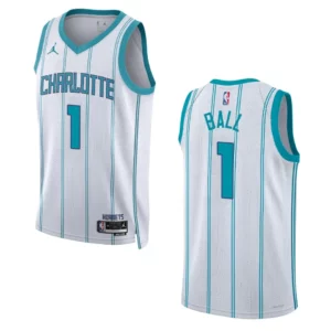LaMelo Ball White Association Edition 2022-23 Charlotte Hornets Swingman Jersey - 49Native