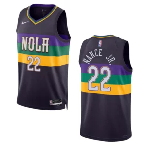 Larry Nance Jr Purple City Edition 2022-23 New Orleans Pelicans Swingman Jersey - 49Native