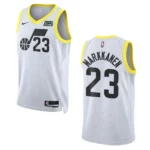 Lauri Markkanen White Association Edition 2022-23 Utah Jazz Swingman Jersey - 49Native