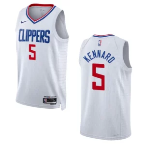 Luke Kennard White Association Edition 2022-23 Los Angeles Clippers Swingman Jersey - 49Native