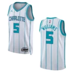 Mark Williams White Association Edition 2022-23 Charlotte Hornets Swingman Jersey - 49Native