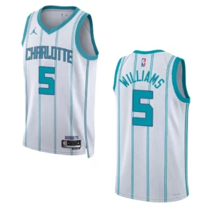 Mark Williams White Association Edition 2022-23 Charlotte Hornets Swingman Jersey - 49Native
