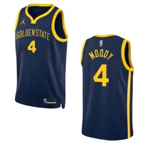 Moses Moody Navy Statement Edition 2022-23 Golden State Warriors Swingman Jersey - 49Native
