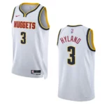 NahShon Hyland White Association Edition 2022-23 Denver Nuggets Swingman Jersey - 49Native