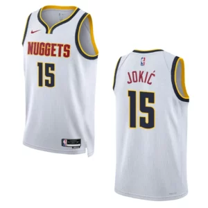Nikola Jokic White Association Edition 2022-23 Denver Nuggets Swingman Jersey - 49Native
