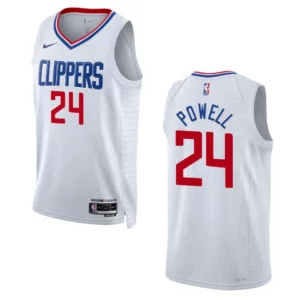 Norman Powell White Association Edition 2022-23 Los Angeles Clippers Swingman Jersey - 49Native