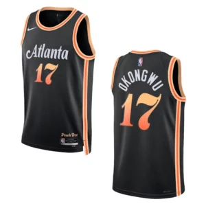 Onyeka Okongwu Black City Edition 2022-23 Atlanta Hawks Swingman Jersey - 49Native