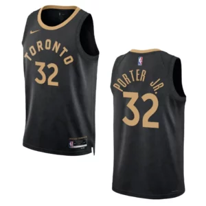 Otto Porter Jr. Black City Edition 2022-23 Toronto Raptors Swingman Jersey - 49Native