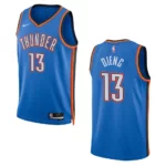 Ousmane Dieng Blue Icon Edition 2022-23 Oklahoma City Thunder Swingman Jersey - 49Native