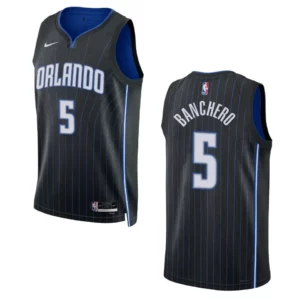 Paolo Banchero Black Icon Edition 2022-23 Orlando Magic Swingman Jersey - 49Native
