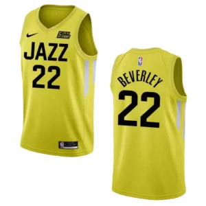 Patrick Beverley Yellow Icon Edition 2022-23 Utah Jazz Swingman Jersey - 49Native