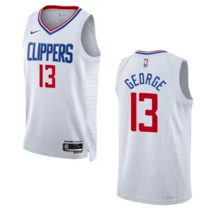 Paul George White Association Edition 2022-23 Los Angeles Clippers Swingman Jersey - 49Native