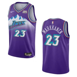 2022-23 Utah Jazz Lauri Markkanen Classic Edition Swingman Purple Jersey - 49Native
