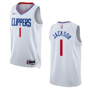 Reggie Jackson White Association Edition 2022-23 Los Angeles Clippers Swingman Jersey - 49Native