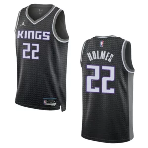 Richaun Holmes Black Statement Edition 2022-23 Sacramento Kings Swingman Jersey - 49Native