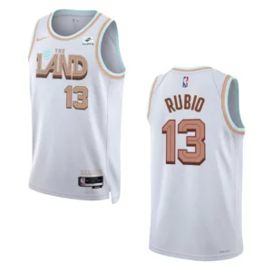 Ricky Rubio White City Edition 2022-23 Cleveland Cavaliers Swingman Jersey - 49Native