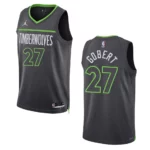 Rudy Gobert Black Statement Edition 2022-23 Minnesota Timberwolves Swingman Jersey - 49Native