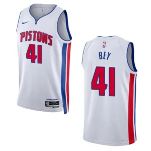 Saddiq Bey White Association Edition 2022-23 Detroit Pistons Swingman Jersey - 49Native