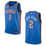 Shai Gilgeous-Alexander Blue Icon Edition 2022-23 Oklahoma City Thunder Swingman Jersey - 49Native