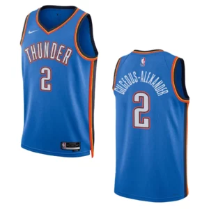 Shai Gilgeous-Alexander Blue Icon Edition 2022-23 Oklahoma City Thunder Swingman Jersey - 49Native