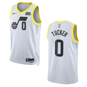 Talen Horton-Tucker White Association Edition 2022-23 Utah Jazz Swingman Jersey - 49Native