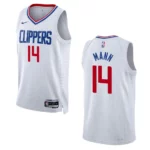 Terance Mann White Association Edition 2022-23 Los Angeles Clippers Swingman Jersey - 49Native