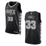 Tre Jones Black Statement Edition 2022-23 San Antonio Spurs Swingman Jersey - 49Native