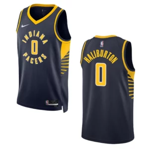 Tyrese Haliburton Navy Icon Edition 2022-23 Indiana Pacers Swingman Jersey - 49Native
