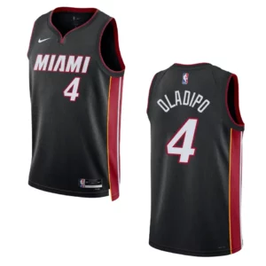 Victor Oladipo Black Icon Edition 2022-23 Miami Heat Swingman Jersey - 49Native
