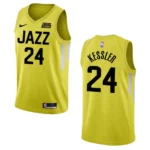 Walker Kessler Yellow Icon Edition 2022-23 Utah Jazz Swingman Jersey - 49Native