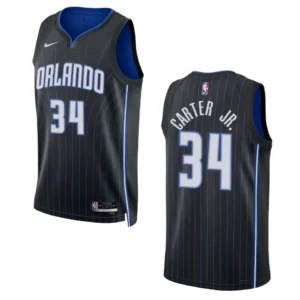 Wendell Carter Jr. Black Icon Edition 2022-23 Orlando Magic Swingman Jersey - 49Native