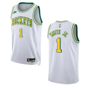 2022-23 Houston Rockets Jabari Smith jr. Classic Edition Swingman White Jersey - 49Native