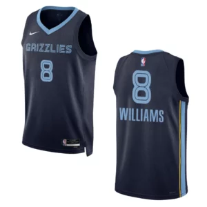 Ziaire Williams Navy Icon Edition 2022-23 Memphis Grizzlies Swingman Jersey - 49Native