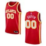 Atlanta Hawks AJ Griffin 2022 NBA Draft First Round Pick Icon Edition Jersey Red - 49Native
