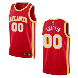 Atlanta Hawks AJ Griffin 2022 NBA Draft First Round Pick Icon Edition Jersey Red - 49Native