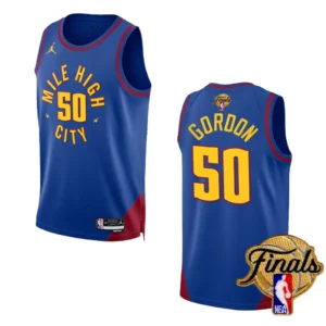 Aaron Gordon Blue 2023 NBA Finals Denver Nuggets Statement Edition Jersey - 49Native