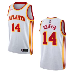 Atlanta Hawks AJ Griffin 2022-23 Association Edition White Swingman Jersey - 49Native
