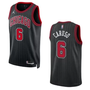 Chicago Bulls Alex Caruso 2022-23 Statement Edition Black Swingman Jersey - 49Native