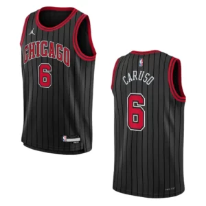 Youth Chicago Bulls 2022-23 Statement Edition Alex Caruso Black Jersey - 49Native